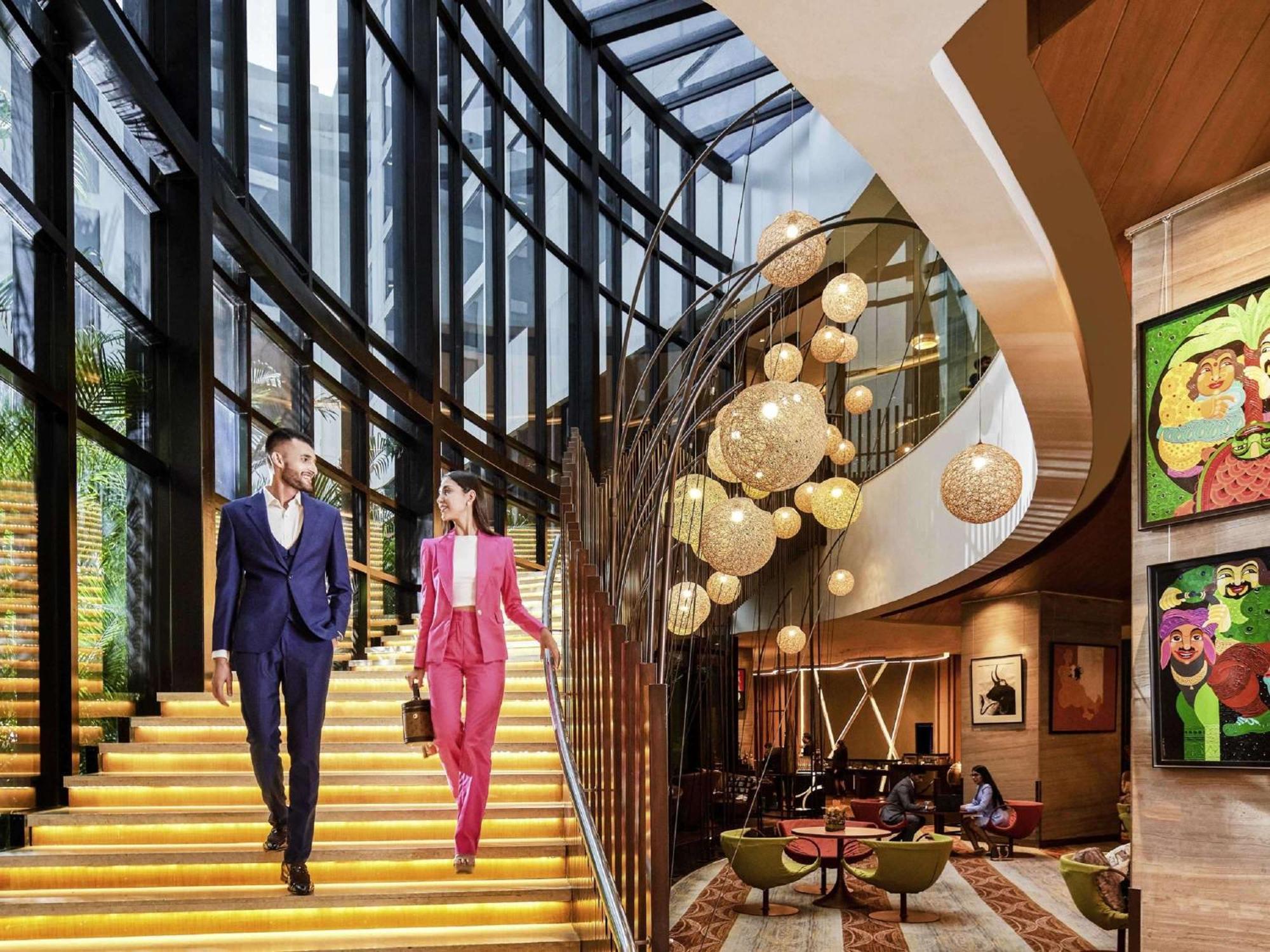 Pullman New Delhi Aerocity Экстерьер фото The lobby of the hotel