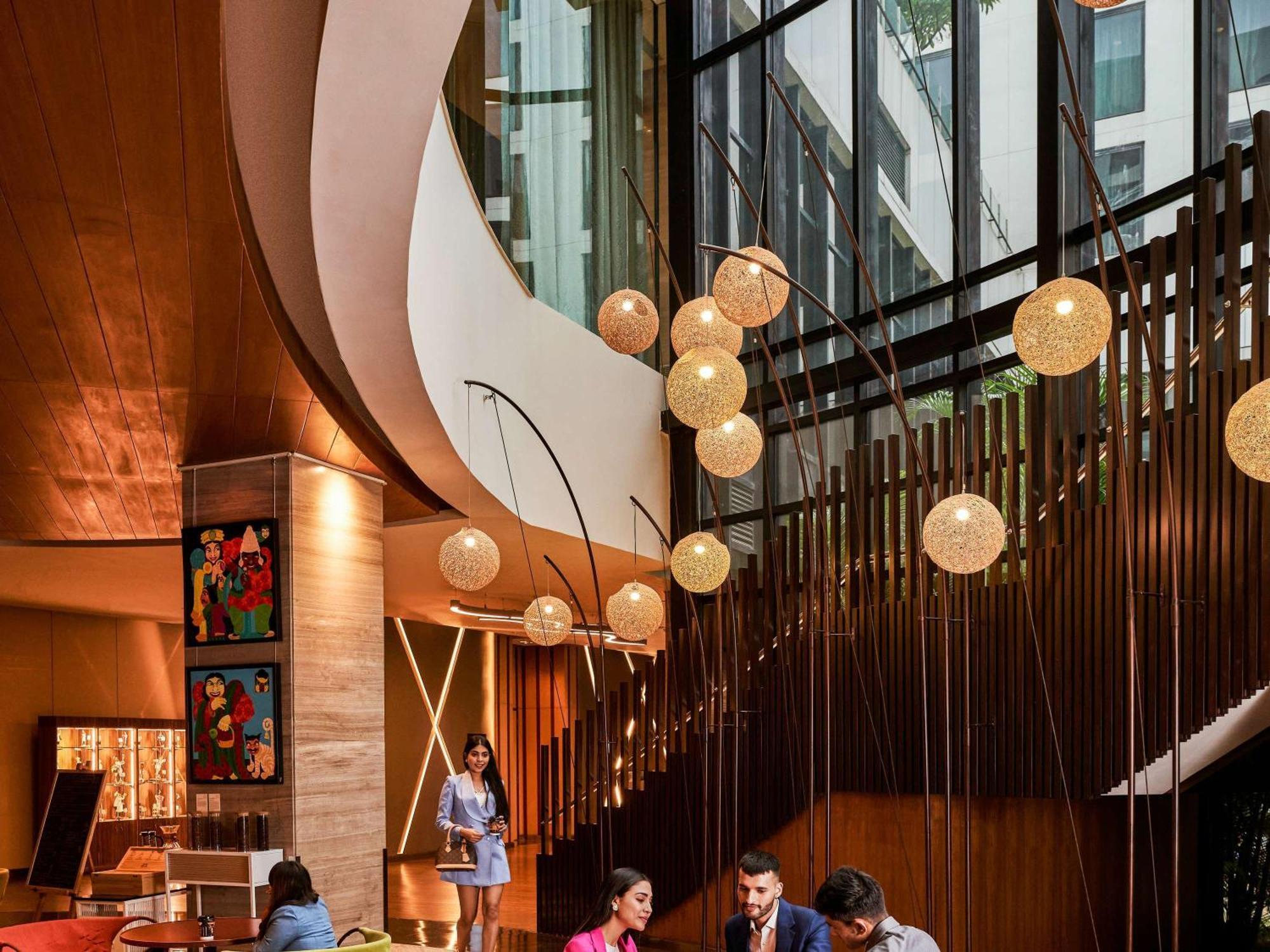 Pullman New Delhi Aerocity Экстерьер фото The lobby of the hotel